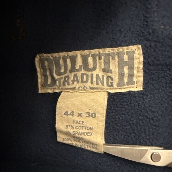 Duluth Trading Flex Fire Hose Cargo Pants 44x30 (42x29) Brown Fleece Lined - Picture 6 of 11